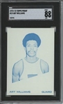 1972 Topps #19 Art Williams 9 card progressive proof.